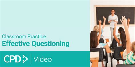 Effective Questioning Classroom Practice Cpd Video Twinkl