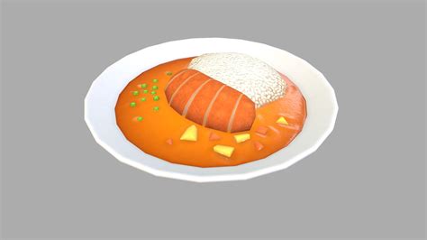 Curry And Rice Buy Royalty Free 3D Model By Bariacg F61ee5c