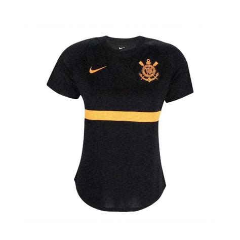 Camiseta Nike Corinthians Dri Fit Feminino Em Brasil Clasf Esportes E