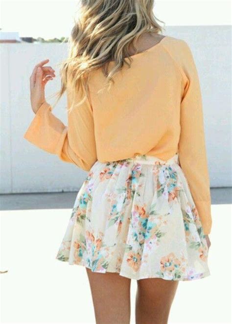 Outfits Con Faldas FLOREADAS Elegantes Tumblr Que Te Haran Lucir única