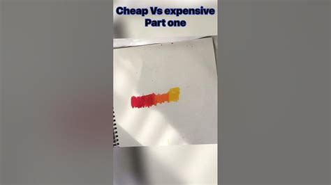 Cheap Vs Expensive Art Supplies Art Cheapvsexpensive Youtube