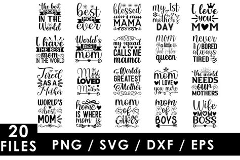 Mother S Day Svg Bundle Cricut Digital Vector