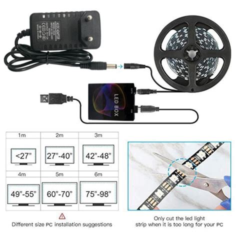 Ambilight M M M M Ws B Rgb Led Smd Usb App Strip Light