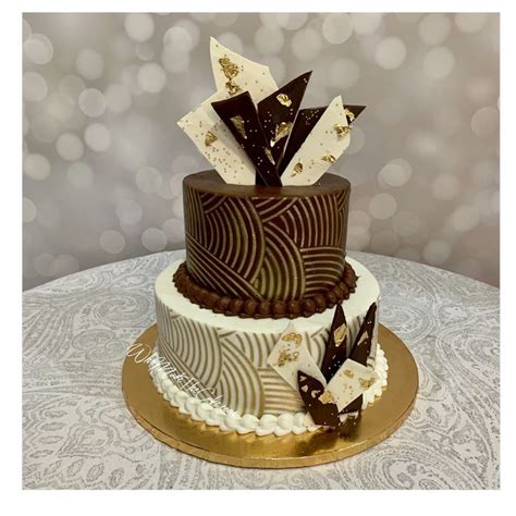 Art Deco Birthday Cake Art Deco Cake Pretty Cakes Birthday Cake