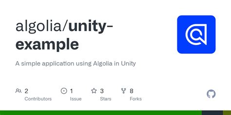 Github Algoliaunity Example A Simple Application Using Algolia In Unity