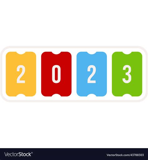 2023 countdown new year Royalty Free Vector Image