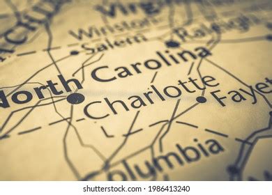 North Carolina On Map Usa Stock Photo 1986413240 Shutterstock