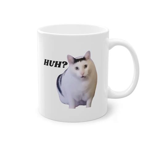 Huh Cat Huh Cat Mug Meme Mug Huh Cat Shirt Huh Cat Emote Huh Cat