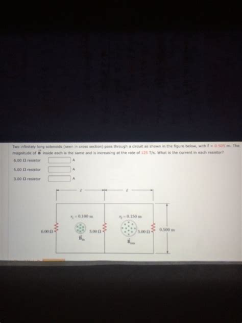 Solved Two Infinity Long Solenoids Seen In Cross Section