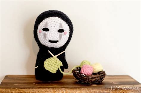 No Face Kaonashi Mittens Amigurumi Chart Plus Knit Crochet