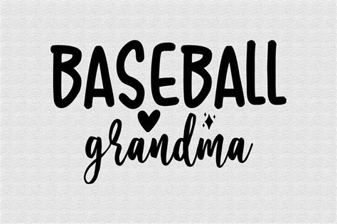 Baseball Grandma Svg So Fontsy