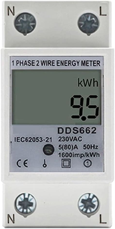 Amazon Single Phase Lcd Digital Energy Meter Reset Zero Kwh