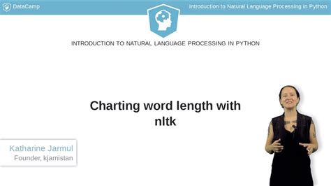 Python Tutorial Charting Word Length With NLTK YouTube