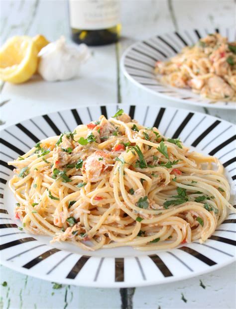 Recipe Crab Linguine Recipe Crab Recipes Crab Linguine Recipes