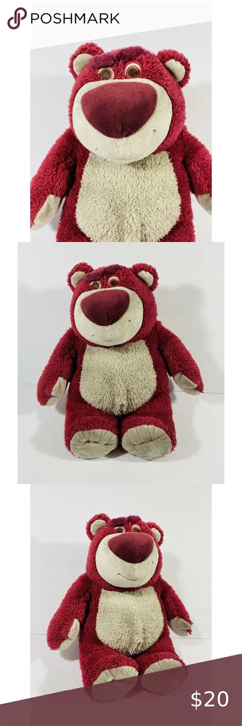 Toy Story 3 Lotso Huggin Bear Disney Store Pixar Stuffed Plush Pink ...