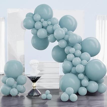 Amazon Partywoo Pale Aqua Balloons Pcs Boho Blue Balloons