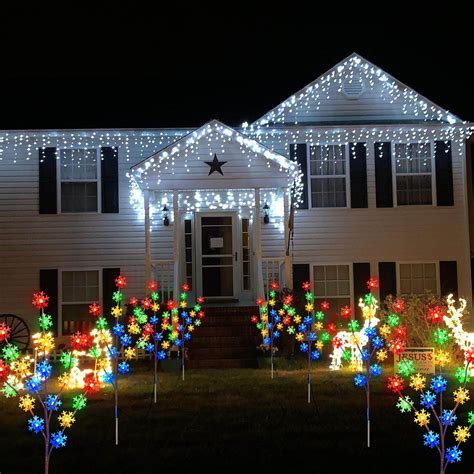 Homeleo Set Of Outdoor Christmas Solar Lights Multicolor Led