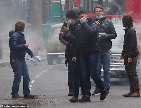 S Double Decker Bus And Classic Cars Are Seen On Set Of Sex Pistols TV Drama In London