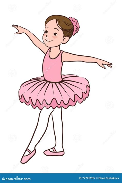 Ballerina Girl Stock Vector Illustration Of Girl Dance 77725285