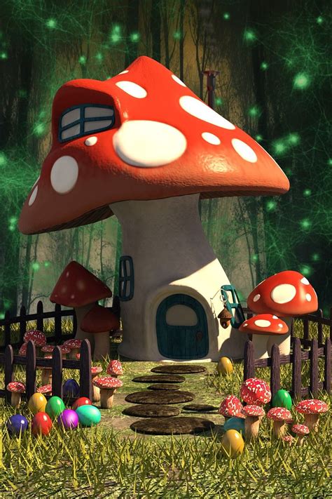 Mushroom House Background Images and Wallpapers – YL Computing