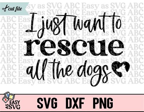 Dog Rescue Svg Animal Rescue Svg Dog Svg Dog Lover Svg Etsy Canada