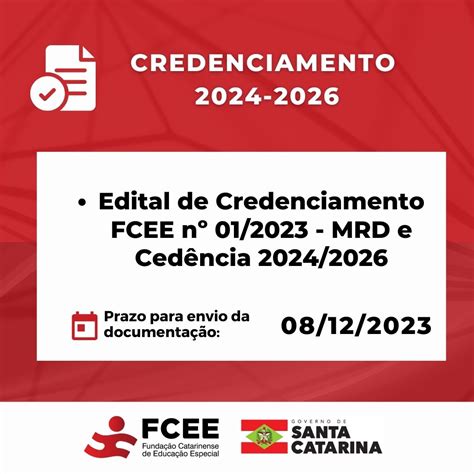 FCEE FCEE inova edital único para credenciamento de instituições