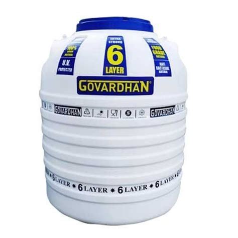 Highly Durable Govardhan Brand 500 Liter Water Storage Capacity 6 Layer