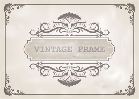 Decorative Frame In Vintage Style Royalty Free Vector Image