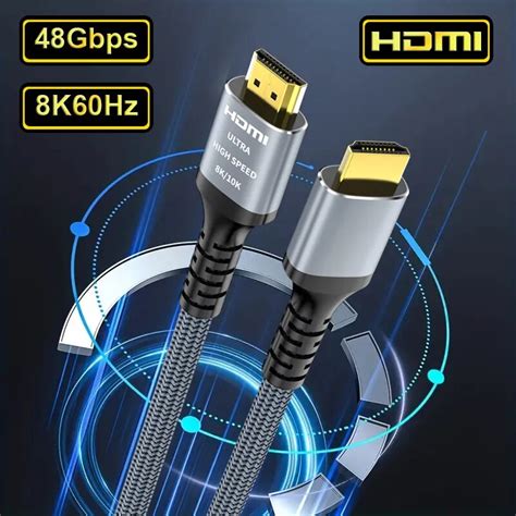 CYANMI HDMI 8K Cable For Xiaomi TV Box PS5 USB HUB Ultra High Speed