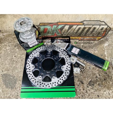 Jual Tromol Depan KLX Dtracker Set Piringan Ruji Baut Stainless Import