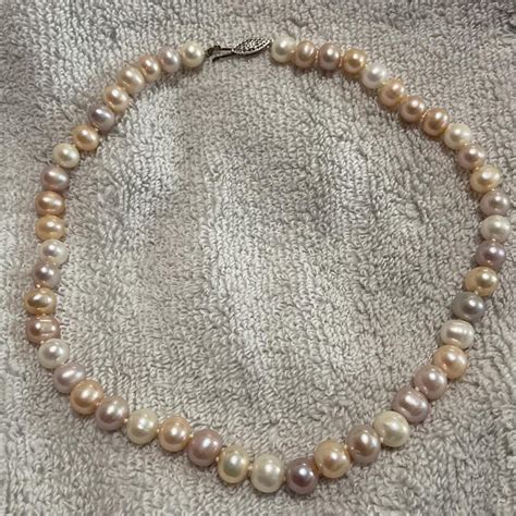 Honora Pastel Pearl Necklace 16 Inches Long 3rd Depop