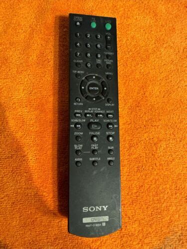 Sony RMT D185A DVD Remote Control Black Replacement Has Been Tested