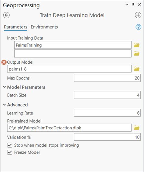 Solved Failed To Run Train Deep Learning Model Using Dl Esri