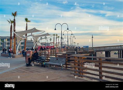 Pismo Beach California Usa January Pismo Beach Promenade And