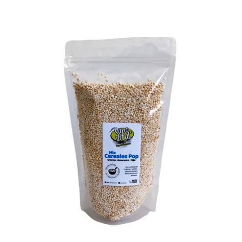 Mix Cereales Pop Quinoa Amaranto Mijo 100 Gr Sano Y Vital Alimentos