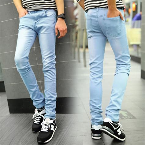 Buy Light Blue 2016 New Arrived Denim Skinny Jeans Men