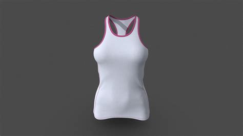 Women Fashion Yoga Tanktop Buy Royalty Free 3d Model By Binarycloth