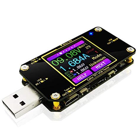 MakerHawk USB Power Meter Tester, Bluetooth USB Tester, Type-C Current ...