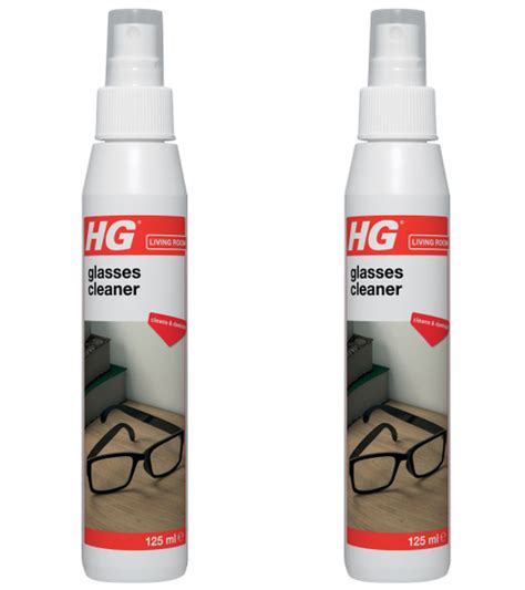 Hg Glasses Cleaner For Safe Cleaning And Degreasing Clean And Dry Fast 125 Ml