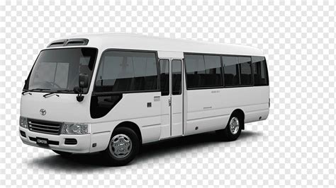 White Mini Bus Toyota Coaster Car Toyota Land Cruiser Prado Toyota