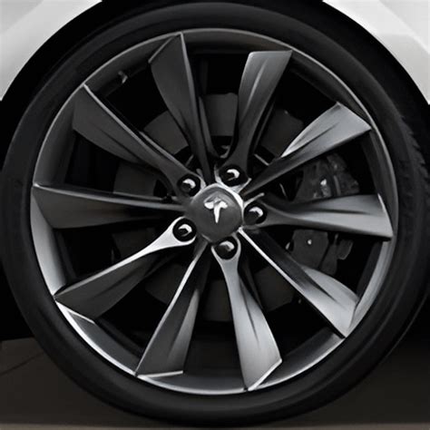 Tesla Wheel Touch Up Paint For Model S 21 Inch Grey Turbine Rims Col Zink Wheels