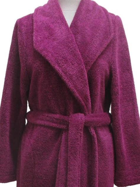 robe de chambre longue hiver Régence tissu polaire chaud Lingerie Mauve