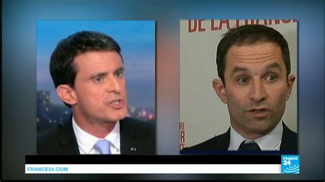 Primaire de la gauche Valls attaque Hamon à la veille du débat YouTube