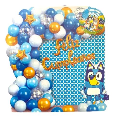 Bluey Y Bingo Sets De Decoraci N Globos Feliz Cumplea Os Cuotas Sin