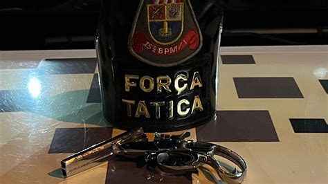 Homem é preso pela Força Tática por porte ilegal de arma de fogo em