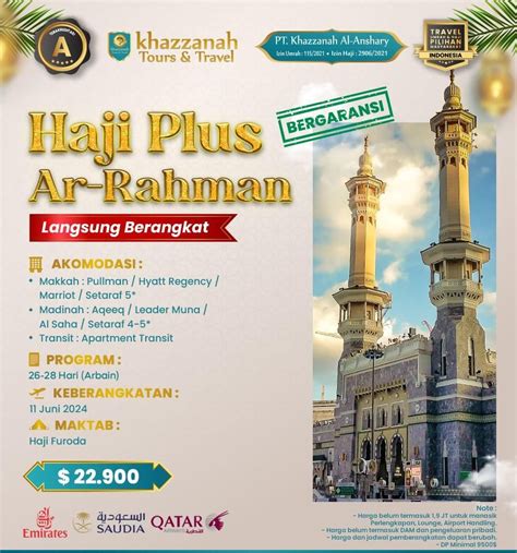 Paket Haji Onh Plus Furoda Khazzanah Tour