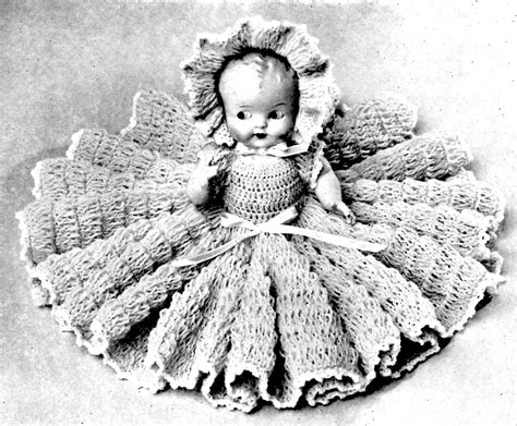 Doreen Doll Pattern 262 Crochet Bed Pillow Doll - Vintage Crafts and More