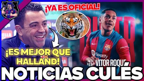 OFICIAL VITOR ROQUE YA ES JUGADOR DEL FC BARCELONA TIGRINHO YouTube