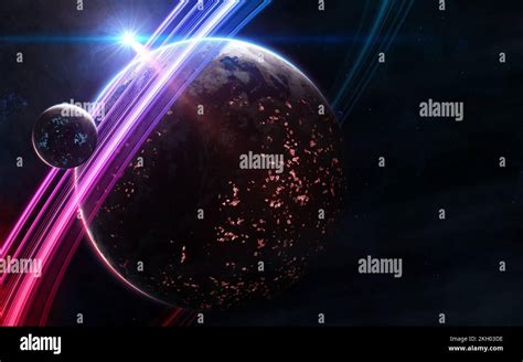 Deep space planets Stock Photo - Alamy