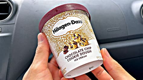 Haagen Dazs Chocolate Chip Cookie Dough Ice Cream Youtube